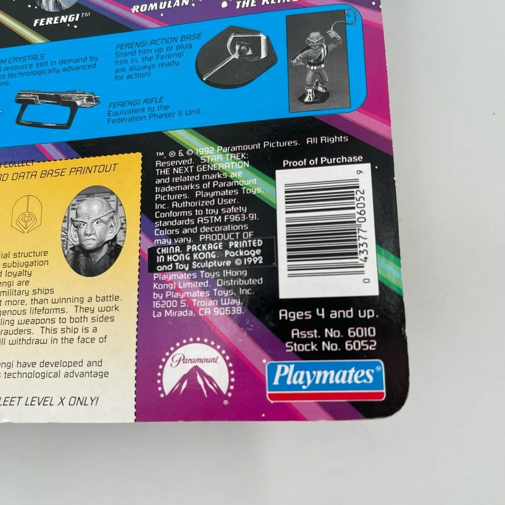 Vtg. 92 Star Trek -Ferengi - The Next Generation Action Figures SEALED UNPUNCHED